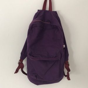 Purple Canvas Backpack